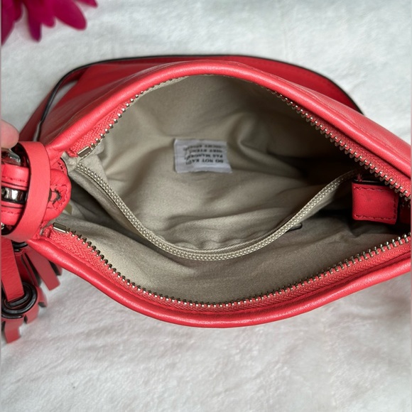 Coach 19901 Legacy Leather Mini Duffle Crossbody Bag Pink/Coral w/Tassels - Picture 12 of 16